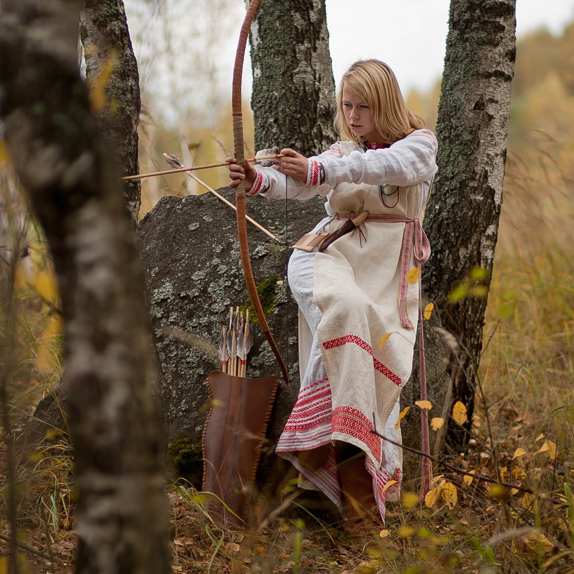 Sexy photo Girls in Slavic costumes in Bikaner